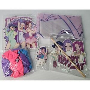 Kpop Demon Hunters Decorations Balloons Banner Table Decor Birthday Party